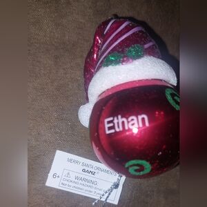Ethan Christmas Ornament Vintage